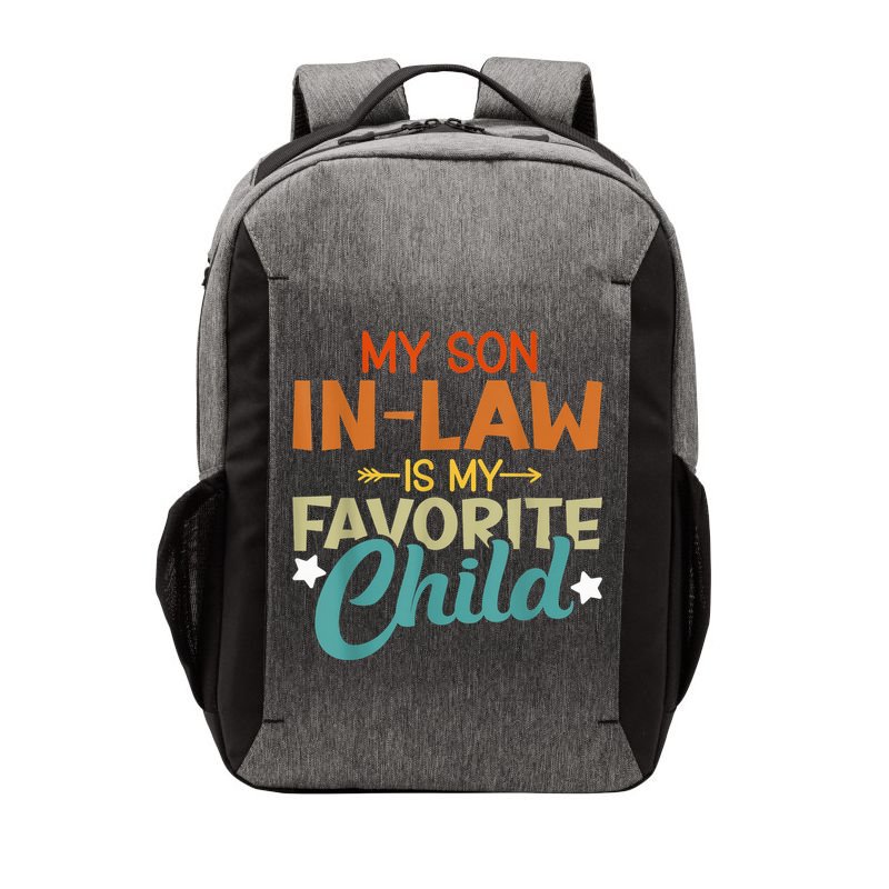 My Son-In-Law Is My Favorite Child Family Humor Dad Mom Vector Backpack