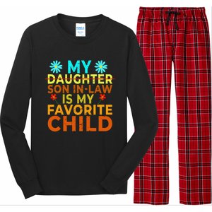 My Son Inlaw Is My Favorite Child Funny Replaced Daughter Long Sleeve Pajama Set