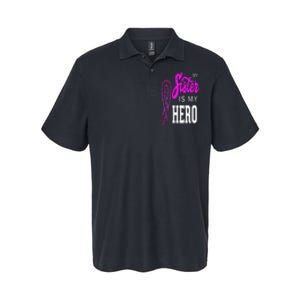 My Sister Is My Hero Breast Cancer Awareness Month Softstyle Adult Sport Polo