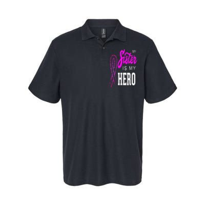 My Sister Is My Hero Breast Cancer Awareness Month Softstyle Adult Sport Polo