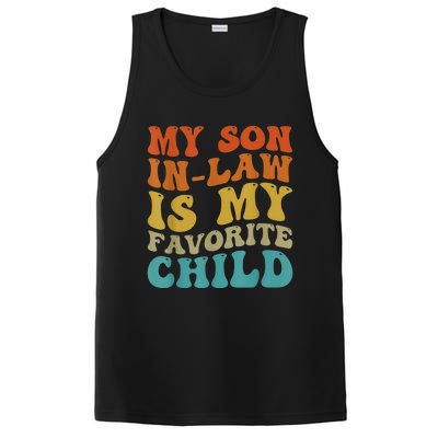 My Son In Law Is My Favorite Child Funny Family Humor Groovy PosiCharge Competitor Tank