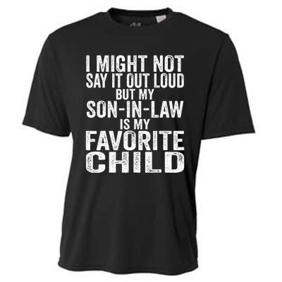 My Son In Law Is My Favorite Child Funny Family Humor Retro Cooling Performance Crew T-Shirt