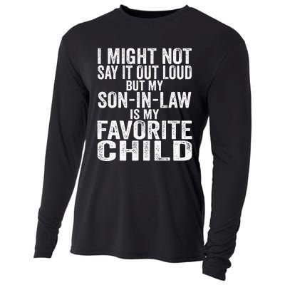 My Son In Law Is My Favorite Child Funny Family Humor Retro Cooling Performance Long Sleeve Crew