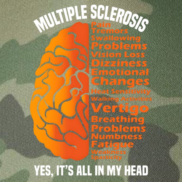 Multiple Sclerosis ItS All In My Head Legacy Tie Dye Trucker Hat
