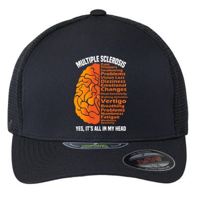Multiple Sclerosis ItS All In My Head Flexfit Unipanel Trucker Cap
