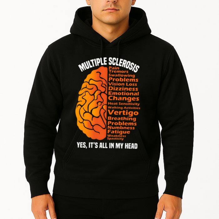 Multiple Sclerosis ItS All In My Head Hoodie