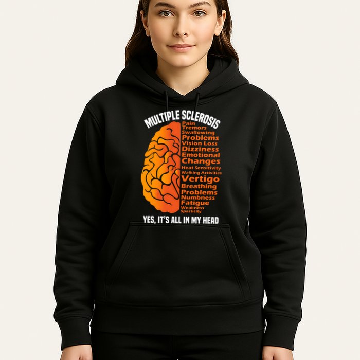Multiple Sclerosis ItS All In My Head Hoodie
