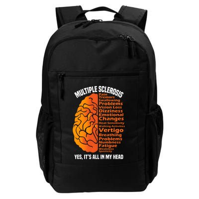 Multiple Sclerosis ItS All In My Head Daily Commute Backpack