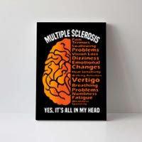 Multiple Sclerosis ItS All In My Head Canvas