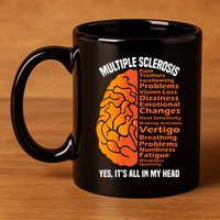 Multiple Sclerosis ItS All In My Head 11oz C Handle Ceramic Mug