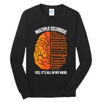 Multiple Sclerosis ItS All In My Head Tall Long Sleeve T-Shirt