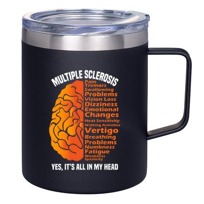 Multiple Sclerosis ItS All In My Head 12oz Stainless Steel Coffee Mug