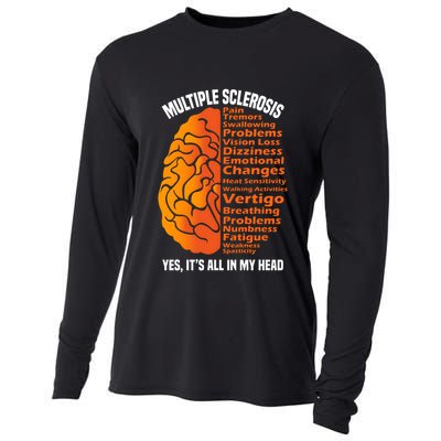 Multiple Sclerosis ItS All In My Head Cooling Performance Long Sleeve Crew