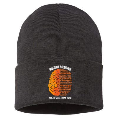 Multiple Sclerosis ItS All In My Head Sustainable Knit Beanie