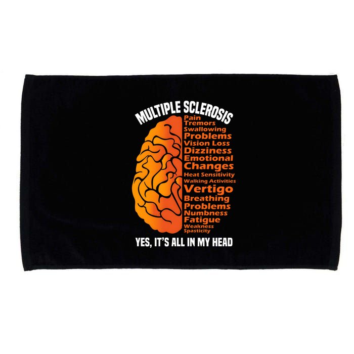 Multiple Sclerosis ItS All In My Head Microfiber Hand Towel