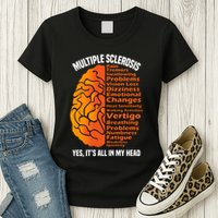 Multiple Sclerosis ItS All In My Head Womens T-Shirt