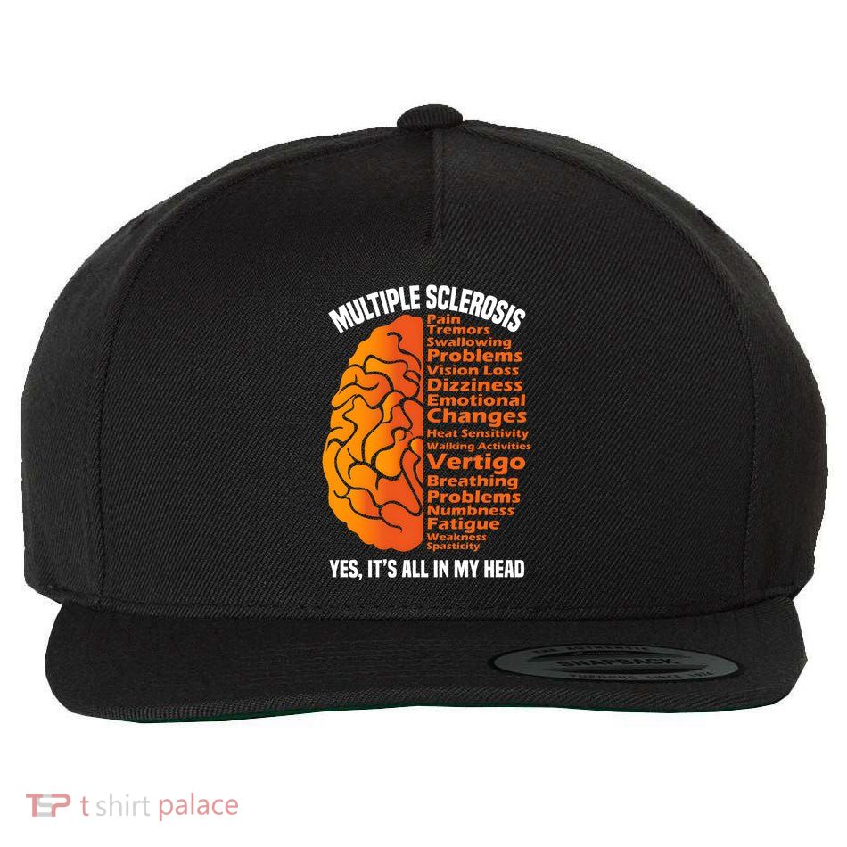 Multiple Sclerosis ItS All In My Head Wool Snapback Cap