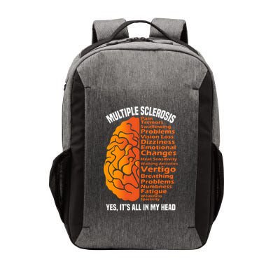 Multiple Sclerosis ItS All In My Head Vector Backpack