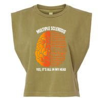 Multiple Sclerosis ItS All In My Head Garment-Dyed Women's Muscle Tee