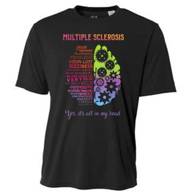 Multiple Sclerosis It's All In My Head Disease Fighter Cooling Performance Crew T-Shirt