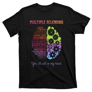 Multiple Sclerosis It's All In My Head Disease Fighter T-Shirt