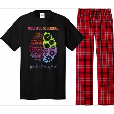 Multiple Sclerosis It's All In My Head Disease Fighter Pajama Set