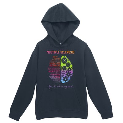 Multiple Sclerosis It's All In My Head Disease Fighter Urban Pullover Hoodie