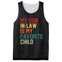 My SonInLaw Is My Favorite Child Family Humor Mother's Day Mesh Reversible Basketball Jersey Tank