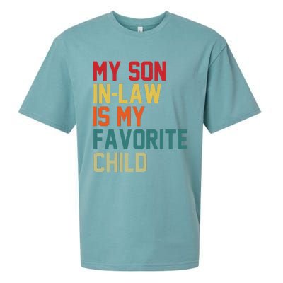 My SonInLaw Is My Favorite Child Family Humor Mother's Day Sueded Cloud Jersey T-Shirt