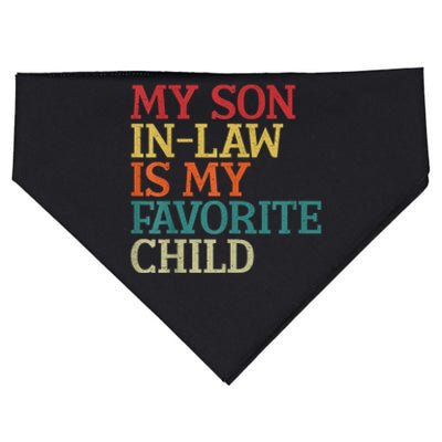 My Son In Law Is My Favorite Child Funny Family Humor Retro USA-Made Doggie Bandana