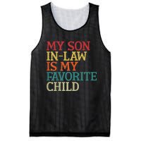 My Son In Law Is My Favorite Child Funny Family Humor Retro Mesh Reversible Basketball Jersey Tank