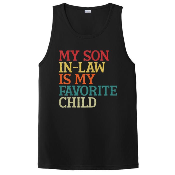 My Son In Law Is My Favorite Child Funny Family Humor Retro PosiCharge Competitor Tank