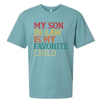 My Son In Law Is My Favorite Child Funny Family Humor Retro Sueded Cloud Jersey T-Shirt