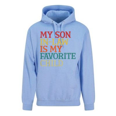 My Son In Law Is My Favorite Child Funny Family Humor Retro Unisex Surf Hoodie