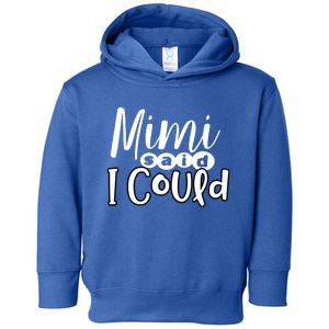 Mimi Said I Could Granddaughter Gift From Grandma Nana Gift Toddler Hoodie