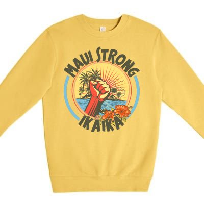 Maui Strong Ikaika Hawaii Premium Crewneck Sweatshirt