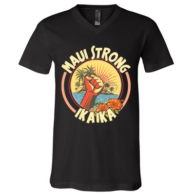 Maui Strong Ikaika Hawaii V-Neck T-Shirt