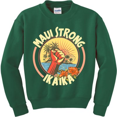 Maui Strong Ikaika Hawaii Kids Sweatshirt