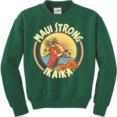 Maui Strong Ikaika Hawaii Kids Sweatshirt