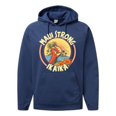 Maui Strong Ikaika Hawaii Performance Fleece Hoodie