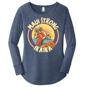 Maui Strong Ikaika Hawaii Women's Perfect Tri Tunic Long Sleeve Shirt