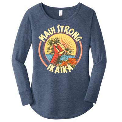 Maui Strong Ikaika Hawaii Women's Perfect Tri Tunic Long Sleeve Shirt