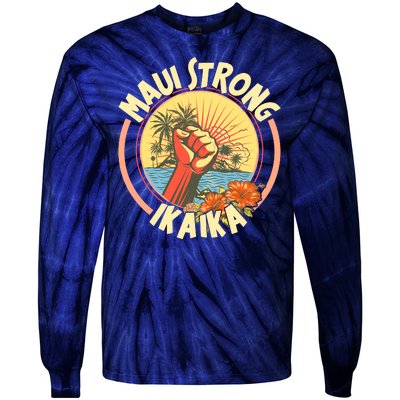 Maui Strong Ikaika Hawaii Tie-Dye Long Sleeve Shirt