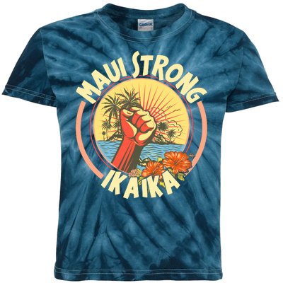 Maui Strong Ikaika Hawaii Kids Tie-Dye T-Shirt