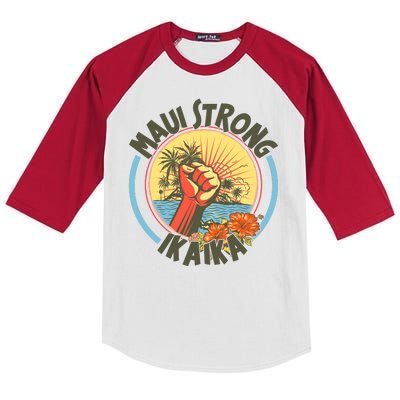 Maui Strong Ikaika Hawaii Kids Colorblock Raglan Jersey