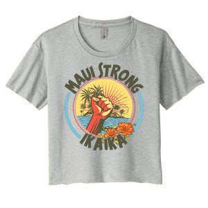 Maui Strong Ikaika Hawaii Women's Crop Top Tee