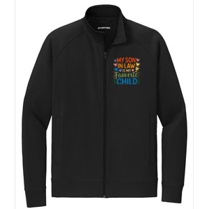 My Son In Law Is My Favorite Child Retro Mom In Law Stretch Full-Zip Cadet Jacket