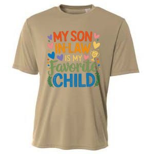 My Son In Law Is My Favorite Child Retro Mom In Law Cooling Performance Crew T-Shirt