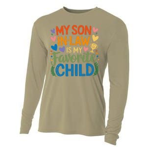 My Son In Law Is My Favorite Child Retro Mom In Law Cooling Performance Long Sleeve Crew