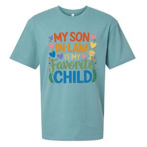 My Son In Law Is My Favorite Child Retro Mom In Law Sueded Cloud Jersey T-Shirt